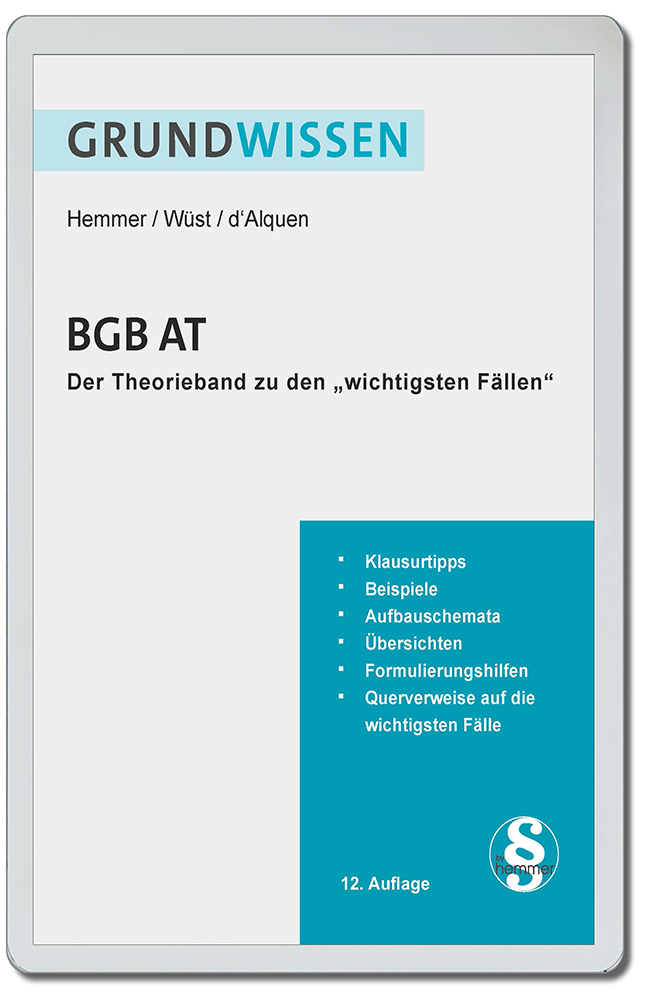 eBook Grundwissen BGB AT