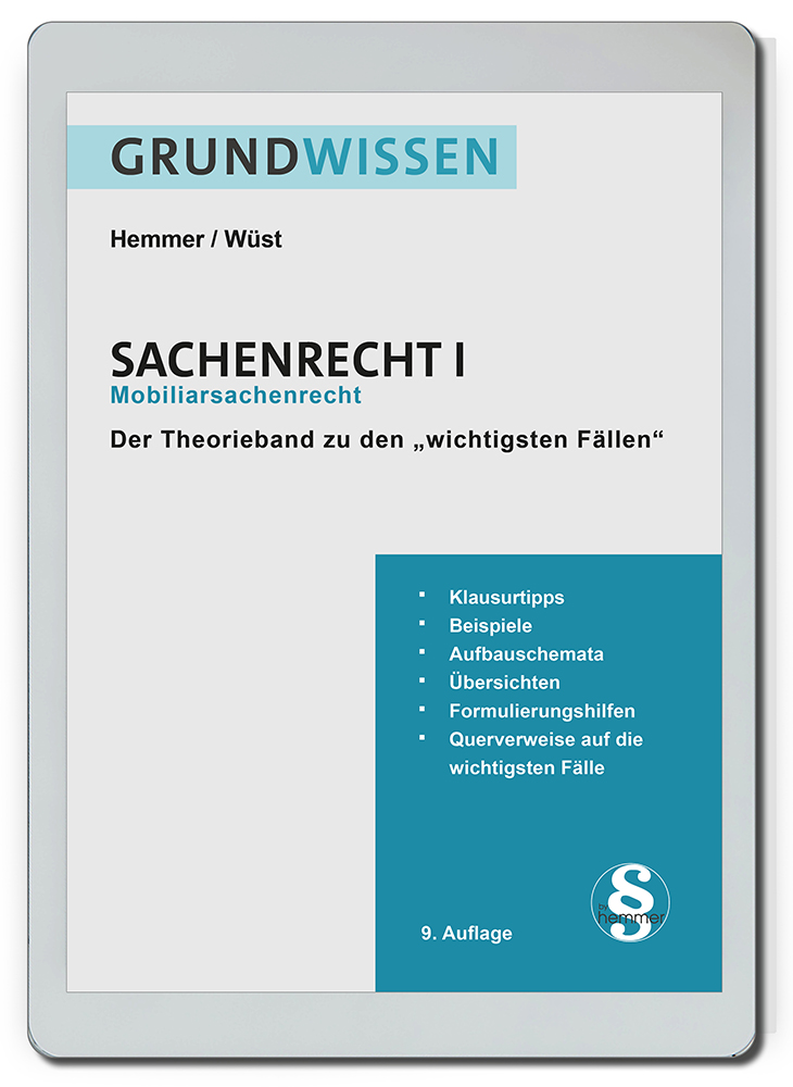 eBook Grundwissen Sachenrecht I - Mobiliarsachenrecht