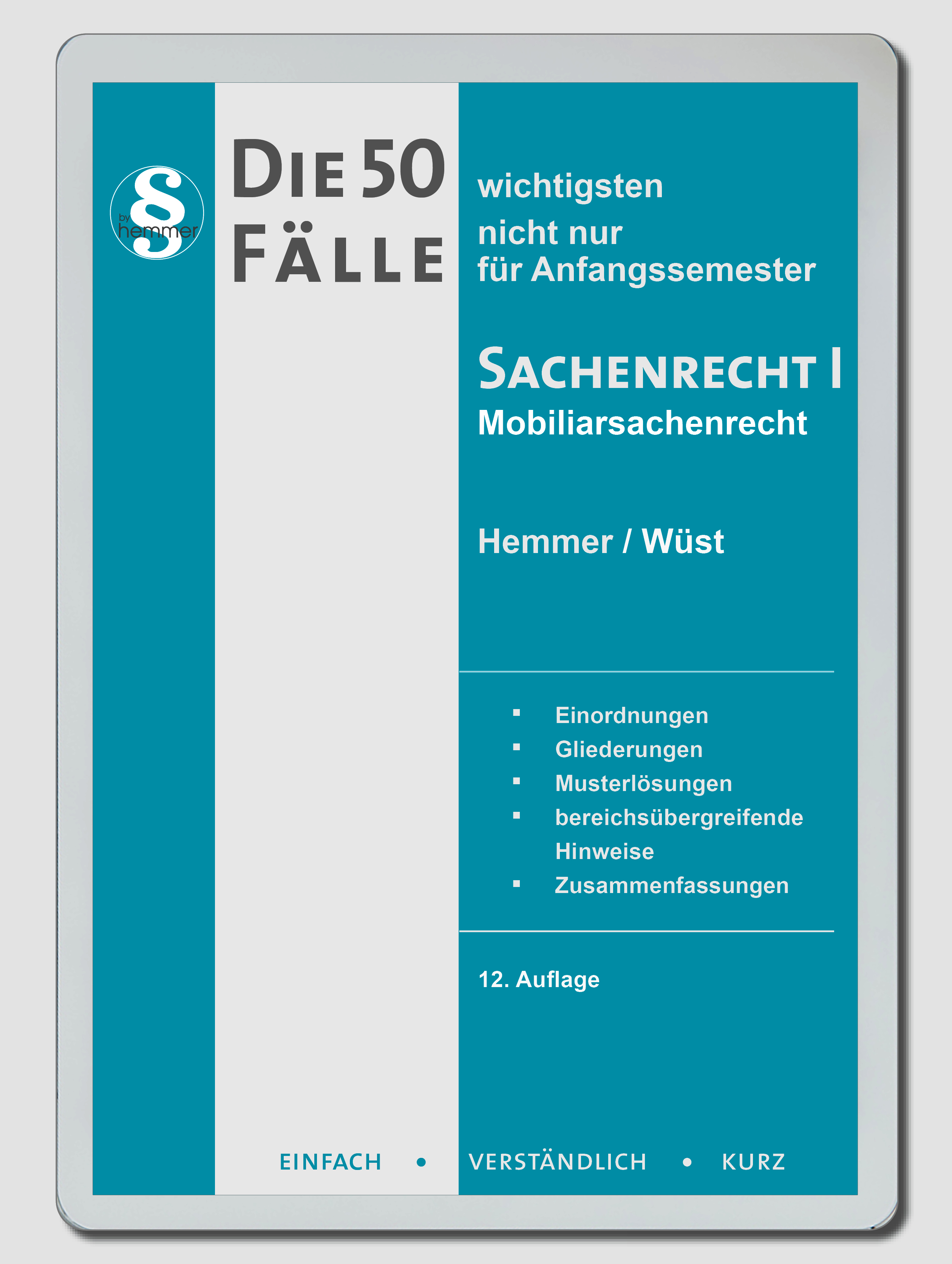 eBook - Die 50 wichtigsten Fälle Sachenrecht I